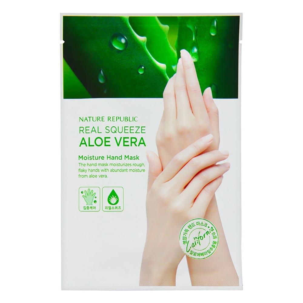 Real Squeeze Aloevera Moisture Hand Mask